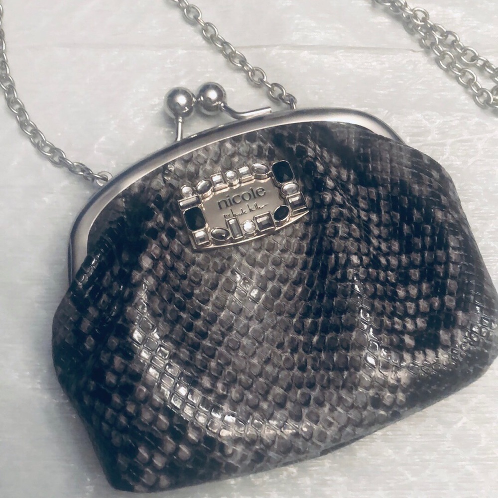 Nicole cross body clutch.